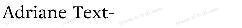 Adriane Text字体转换